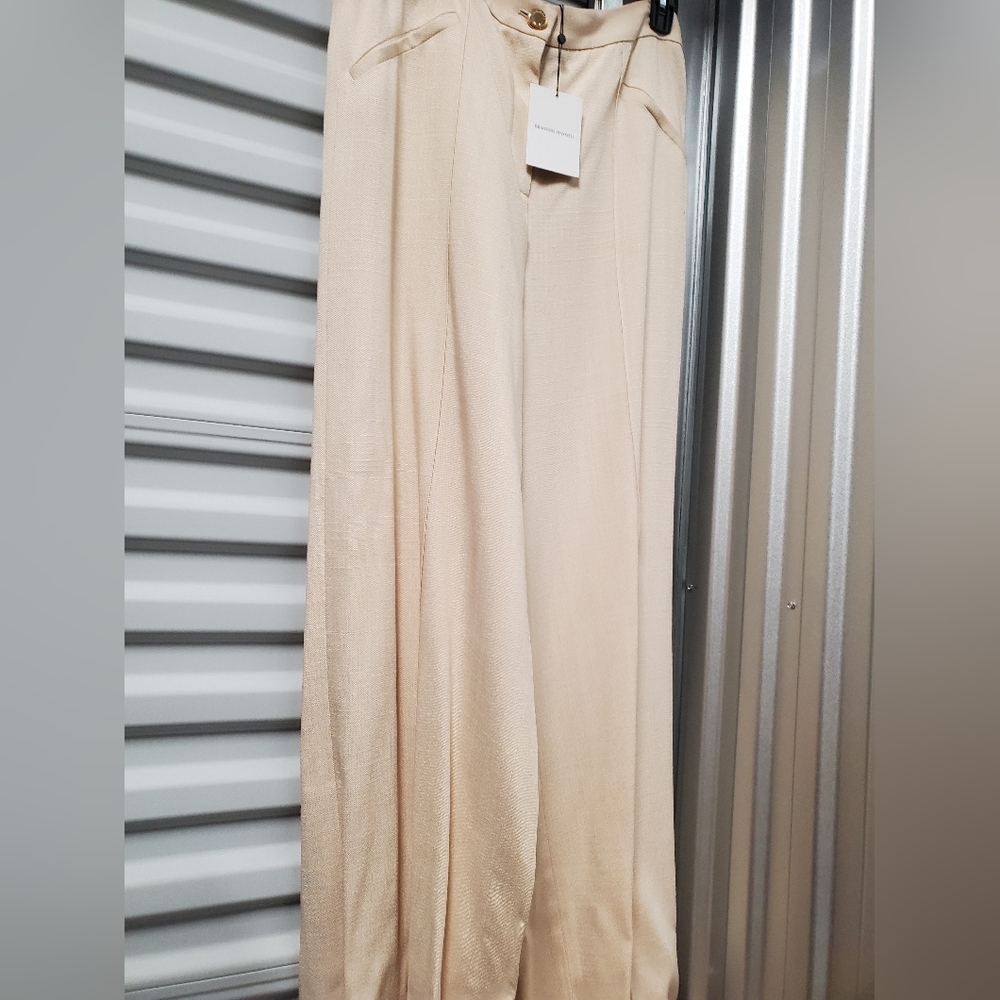 Sz 14 NWT $2495 Brandon Maxwell wide leg pants